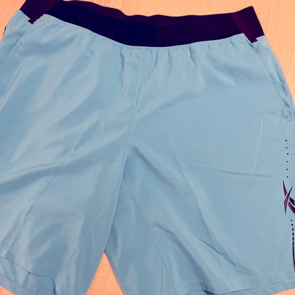 Reebok Light Blue Athletic Shorts - Picture 1 of 2